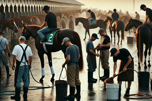 caring for racehorses