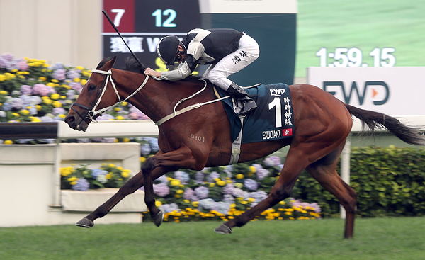 Exultant wins the FWD QEII Cup under Zac Purton